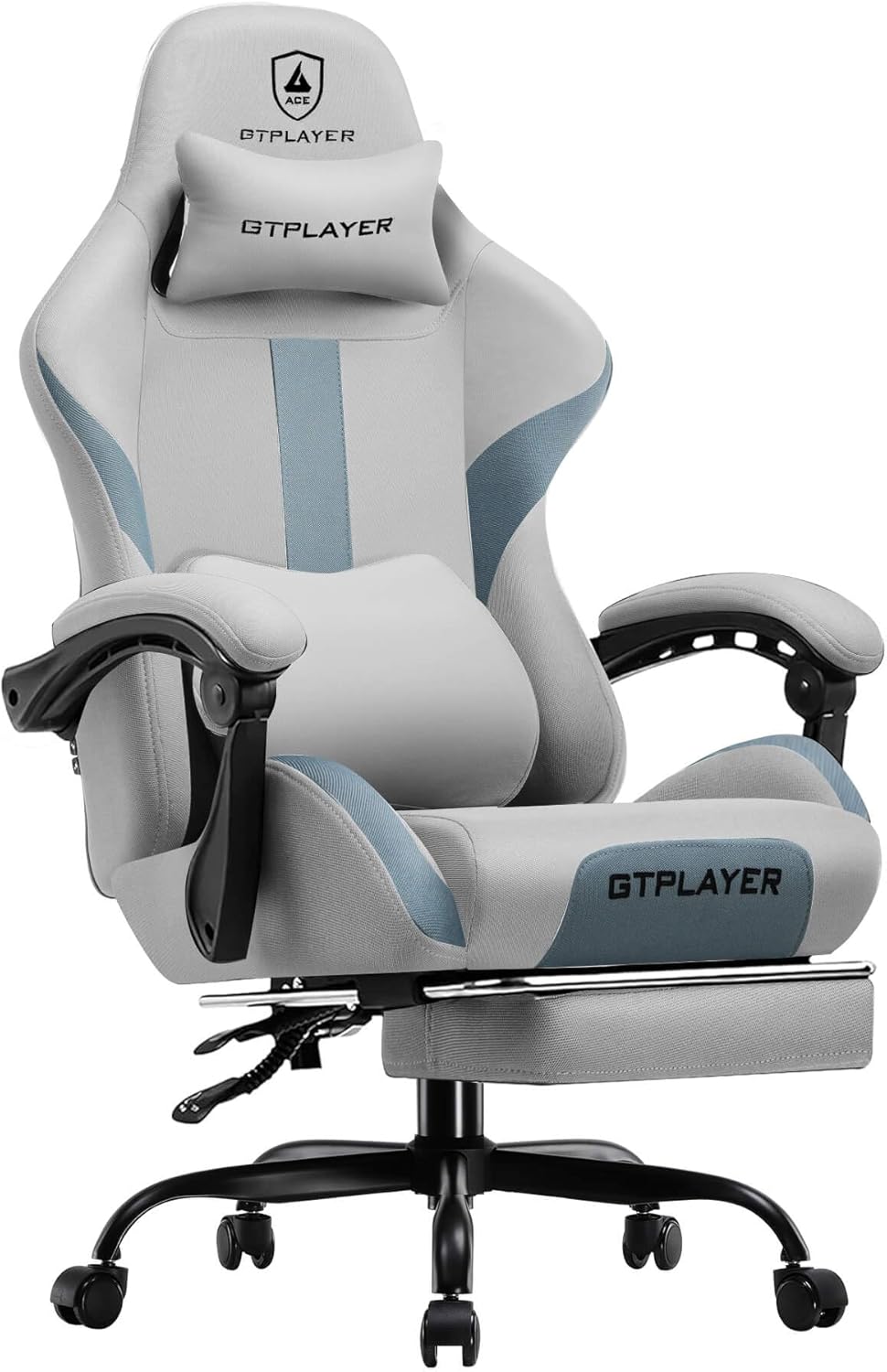 Ergonomic Gaming Chair with Footrest