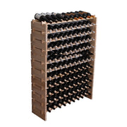 120-Bottle Pine Wood Wine Rack Freestanding Floor Storage