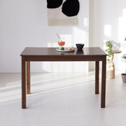 Livinia Cabin 45.3" Wooden Dining Table/Small Rectangular Modern Farmhouse Solid Wood Kitchen Table Desk (Walnut)