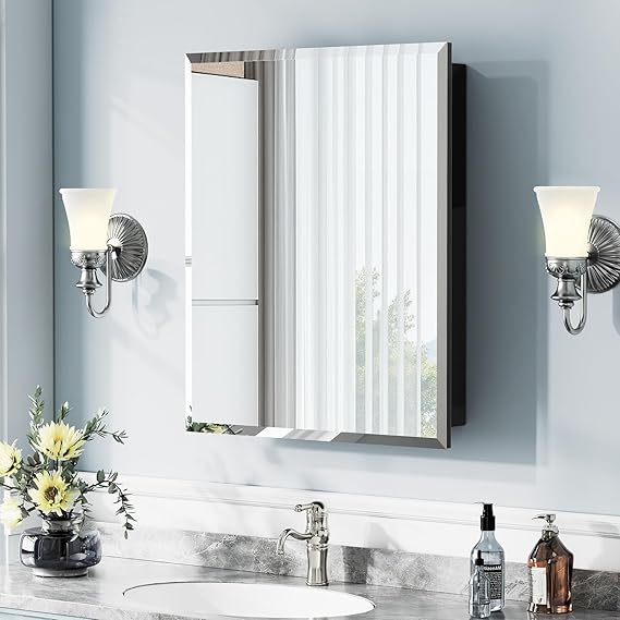 16x24 LED Lighted Bathroom Medicine Cabinet with Mirror