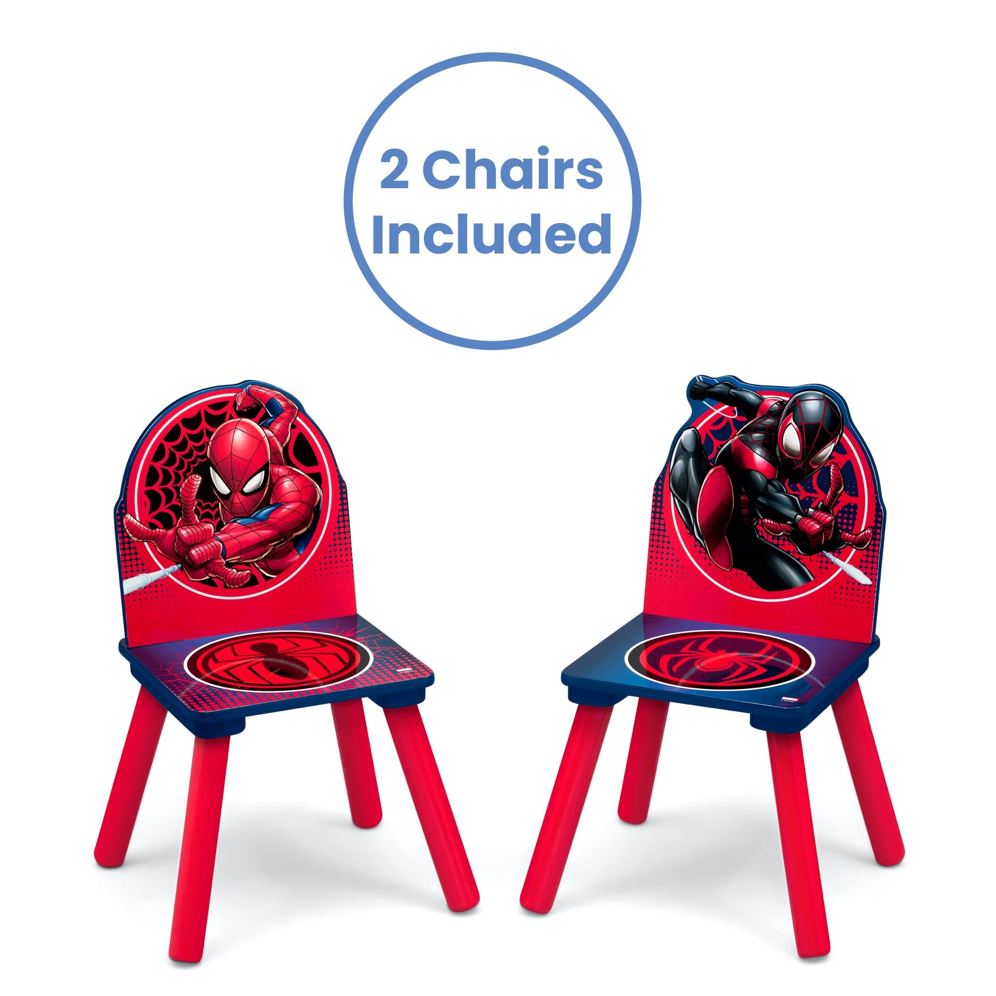 Spider-Man Kids Table and Chair Set with Storage