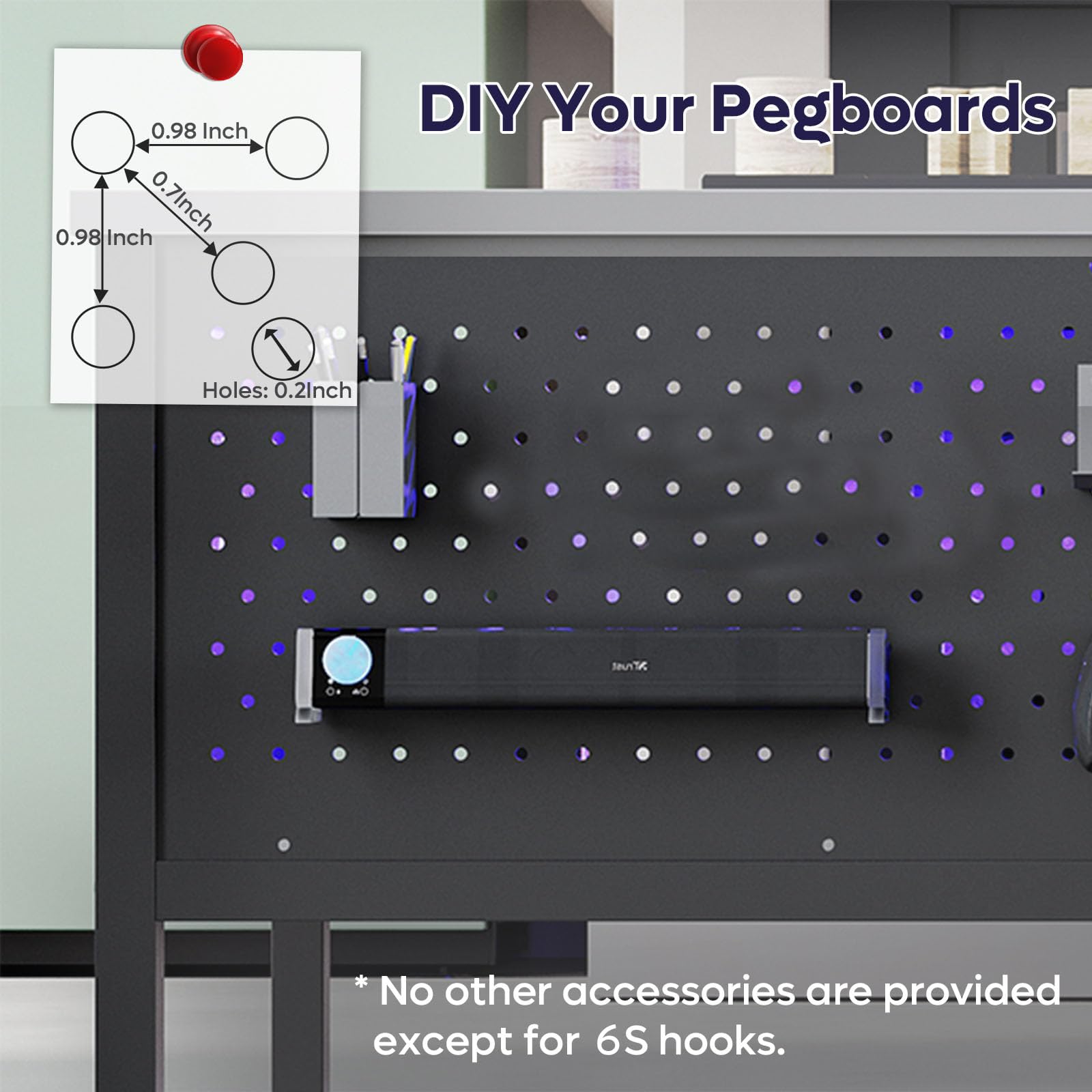 42 Inch LED Coffee Table with Storage and Glass Top