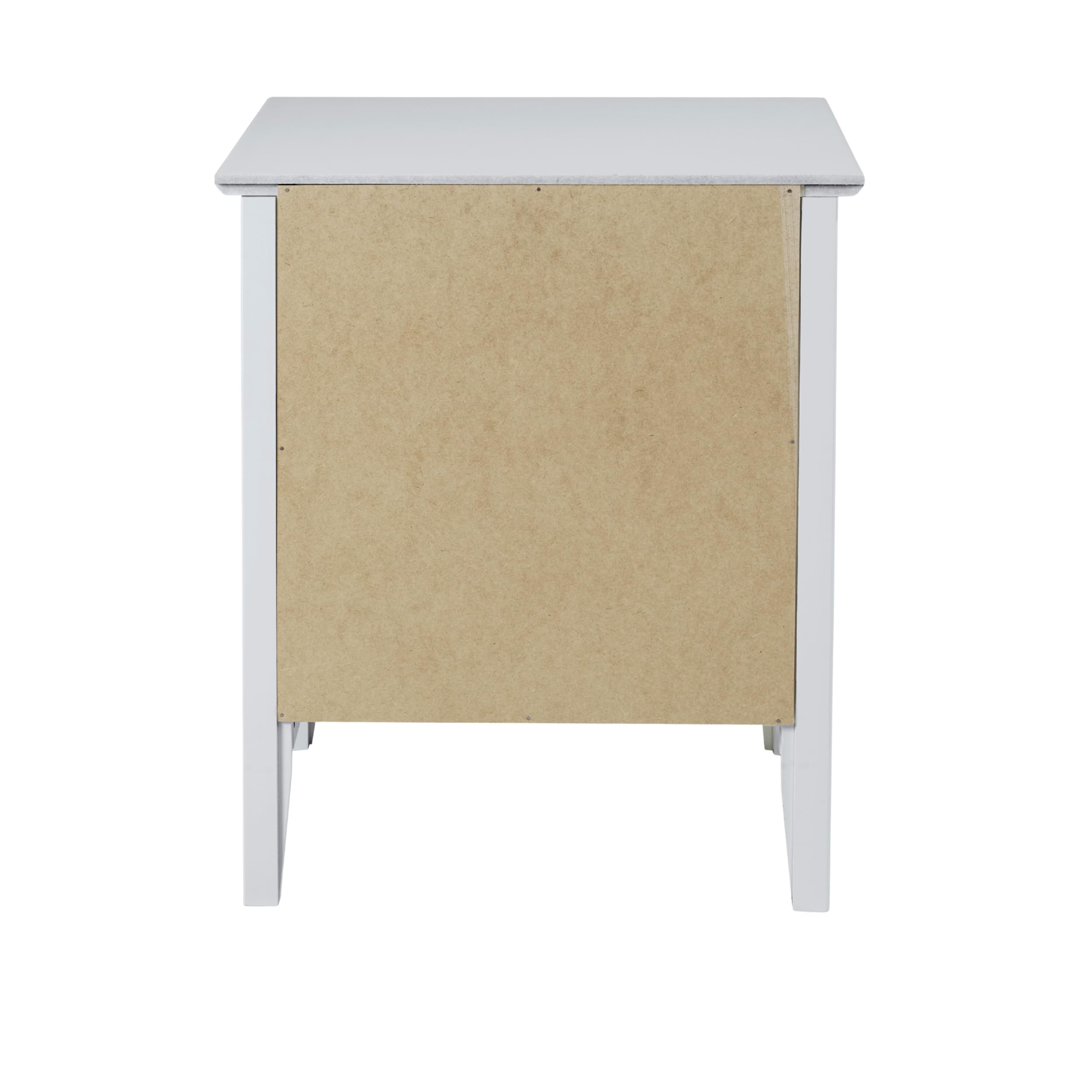 Wooden Nightstand with Drawer and Storage