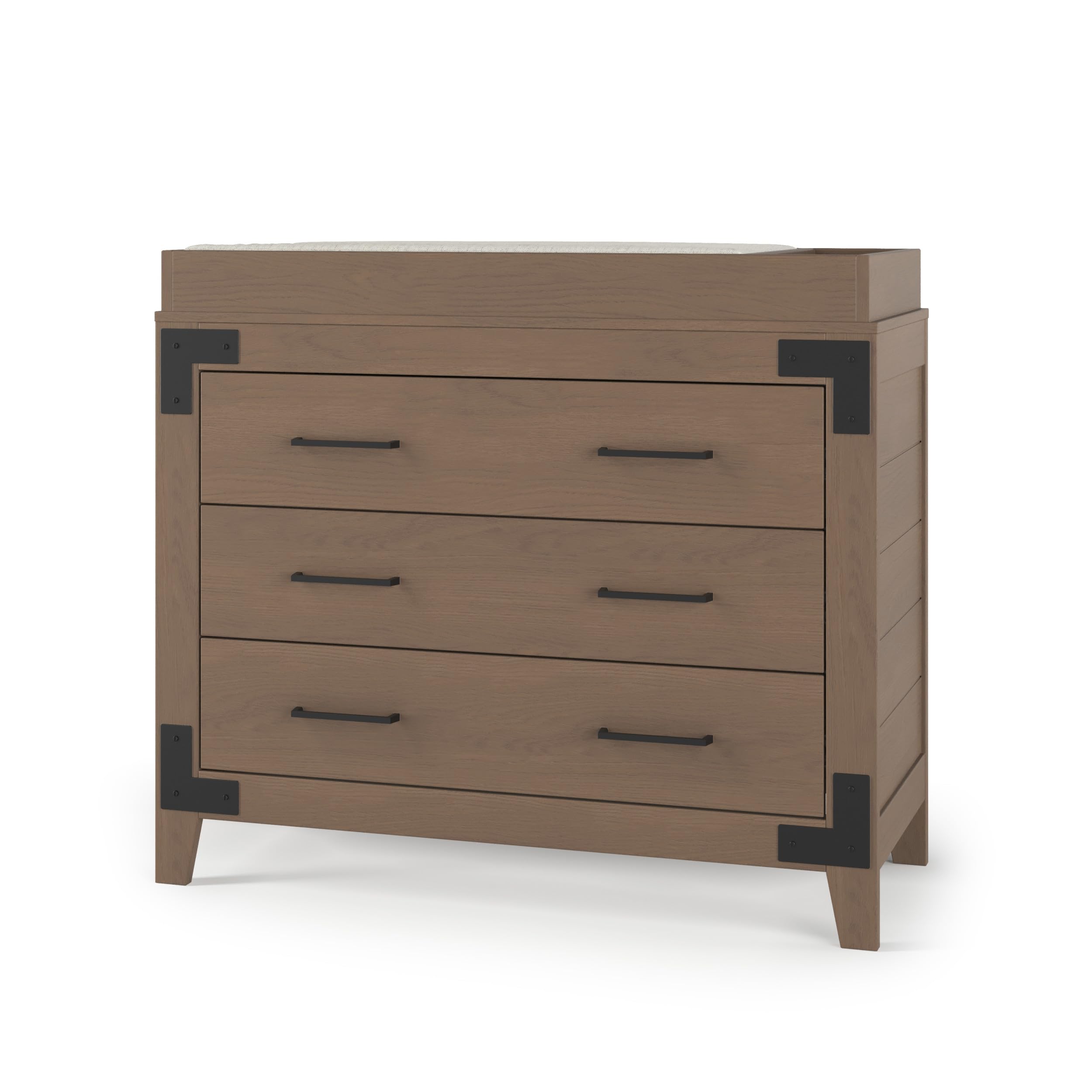 Lucas 3 Drawer Dresser - Modern Farmhouse Style with Anti-Tip Kit
