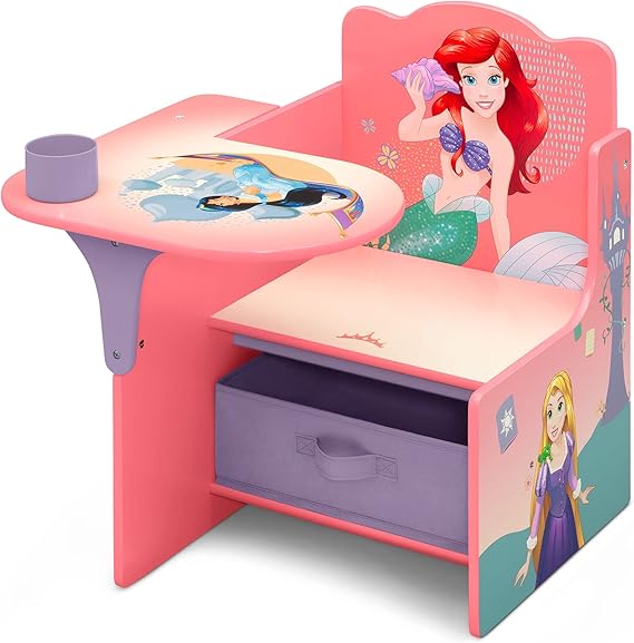 Princess Chair Desk with Storage Bin