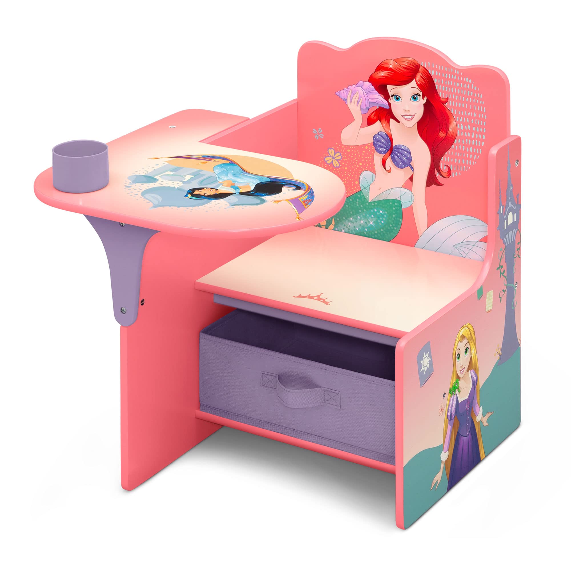 Princess Chair Desk with Storage Bin