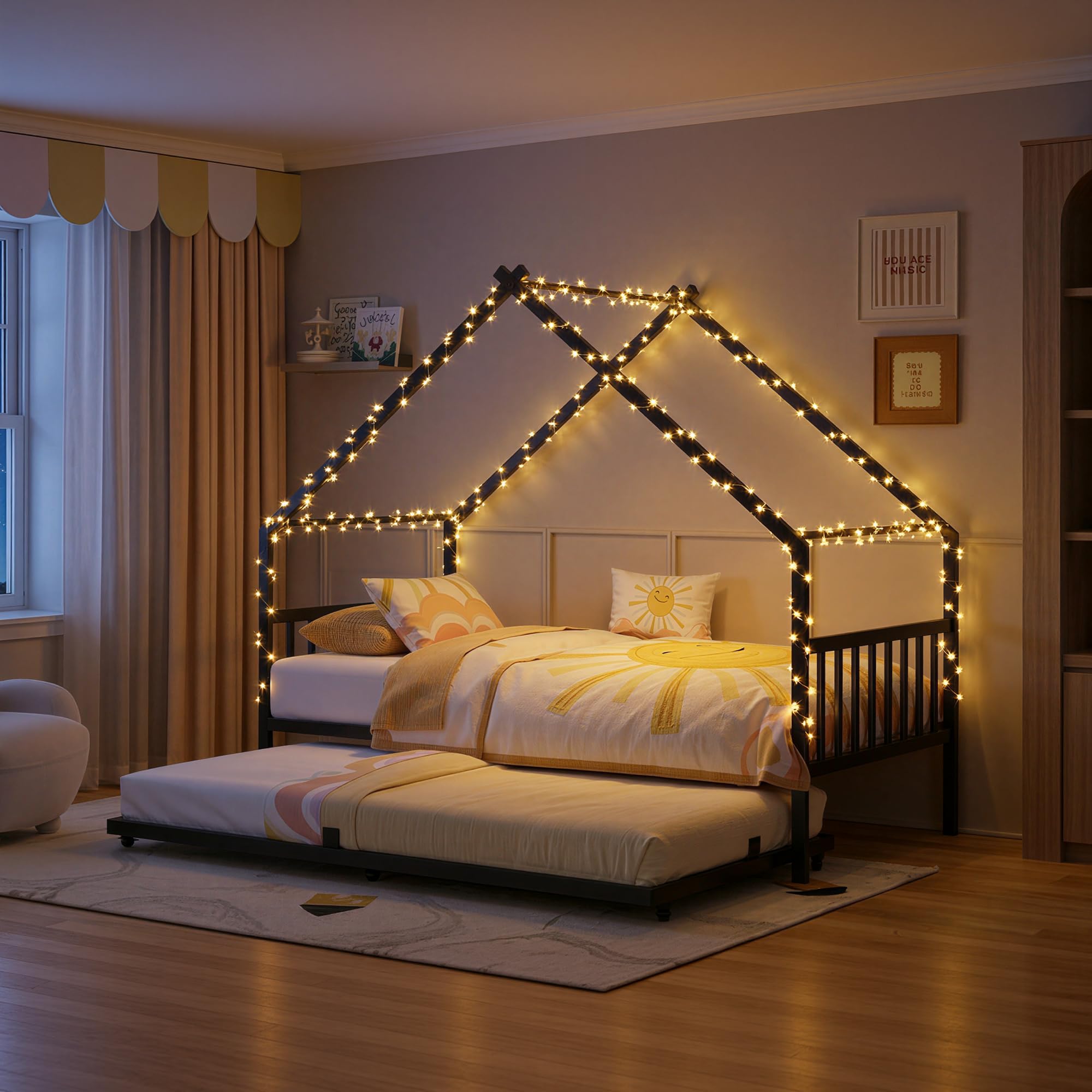 Twin House Daybed with Trundle