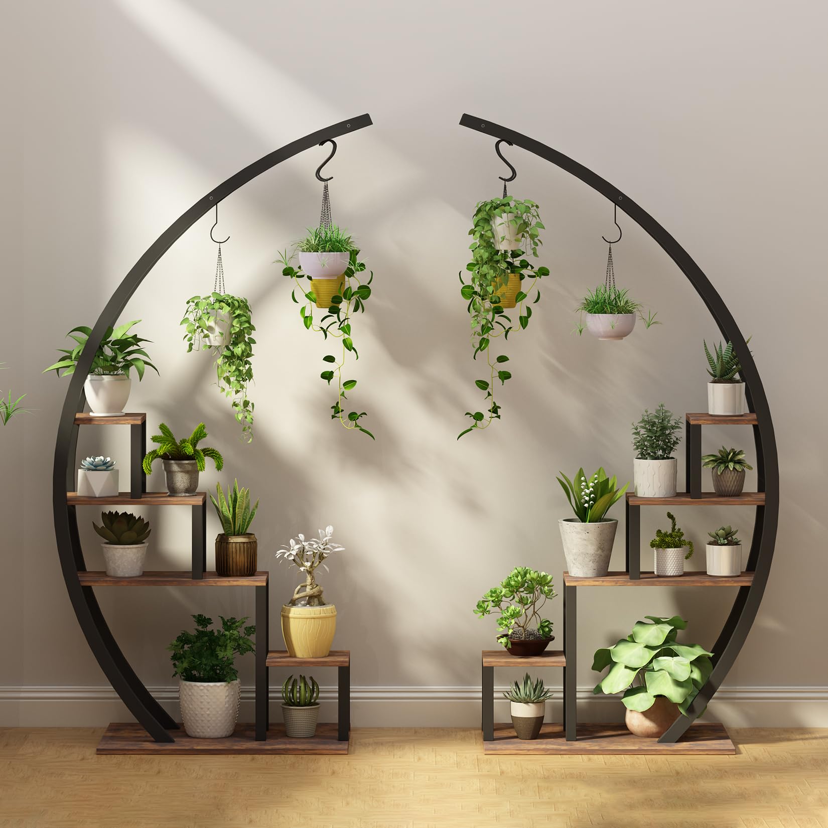 5 Tier Half Moon Plant Stand 2 Pack