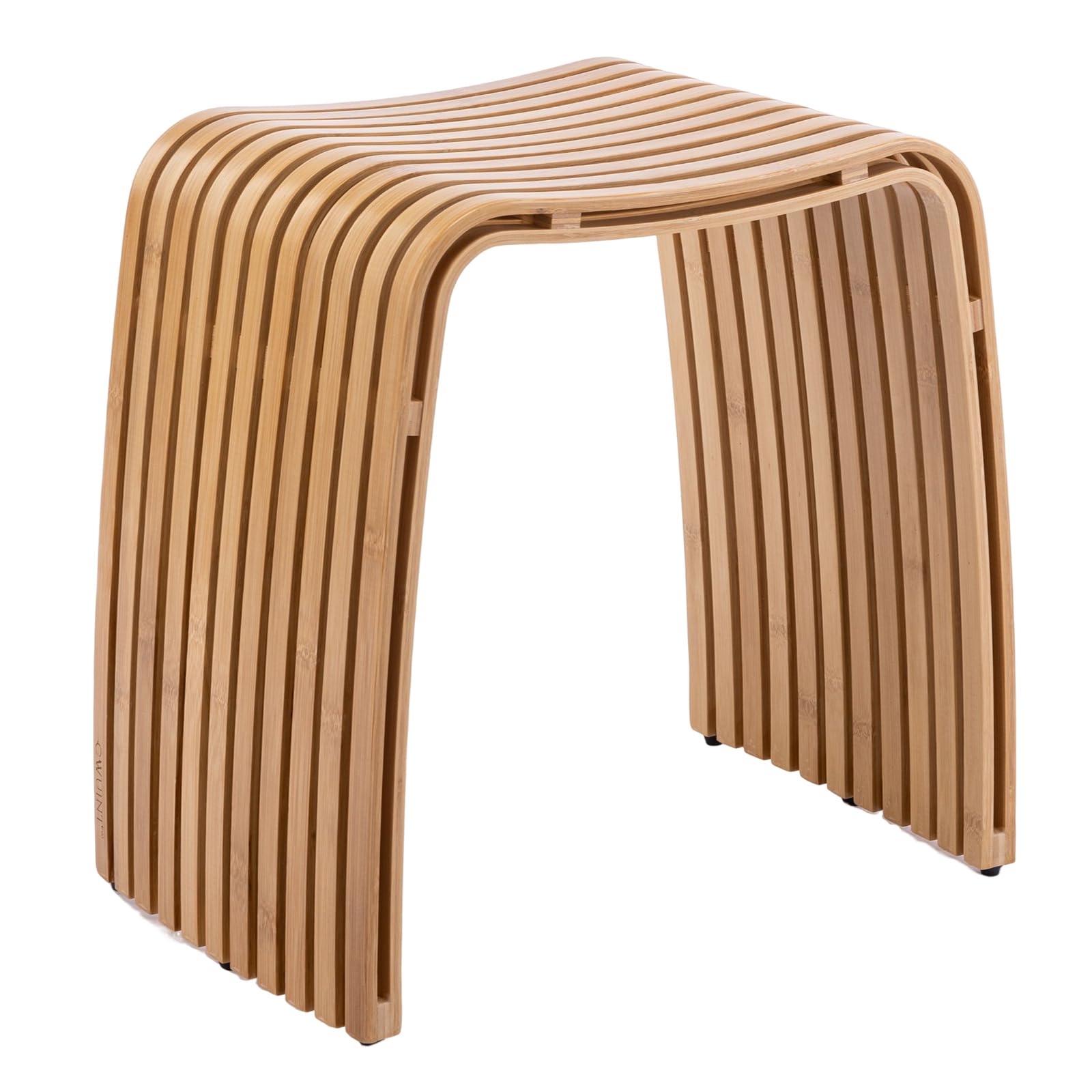 Bamboo Shower Bench Non-Slip Waterproof Bathroom Stool