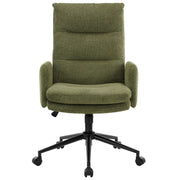 High-Back Upholstered Office Chair with Adjustable Armrests