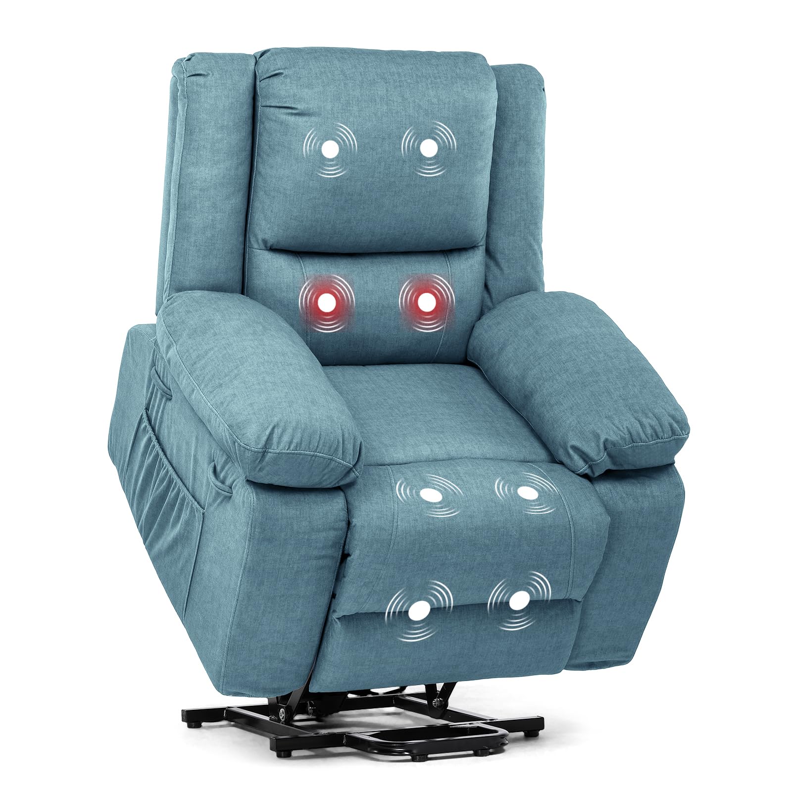 Electric Power Lift Recliner with Massage and Heat