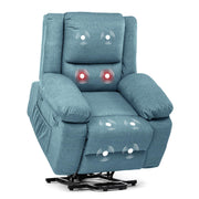 Electric Power Lift Recliner with Massage and Heat