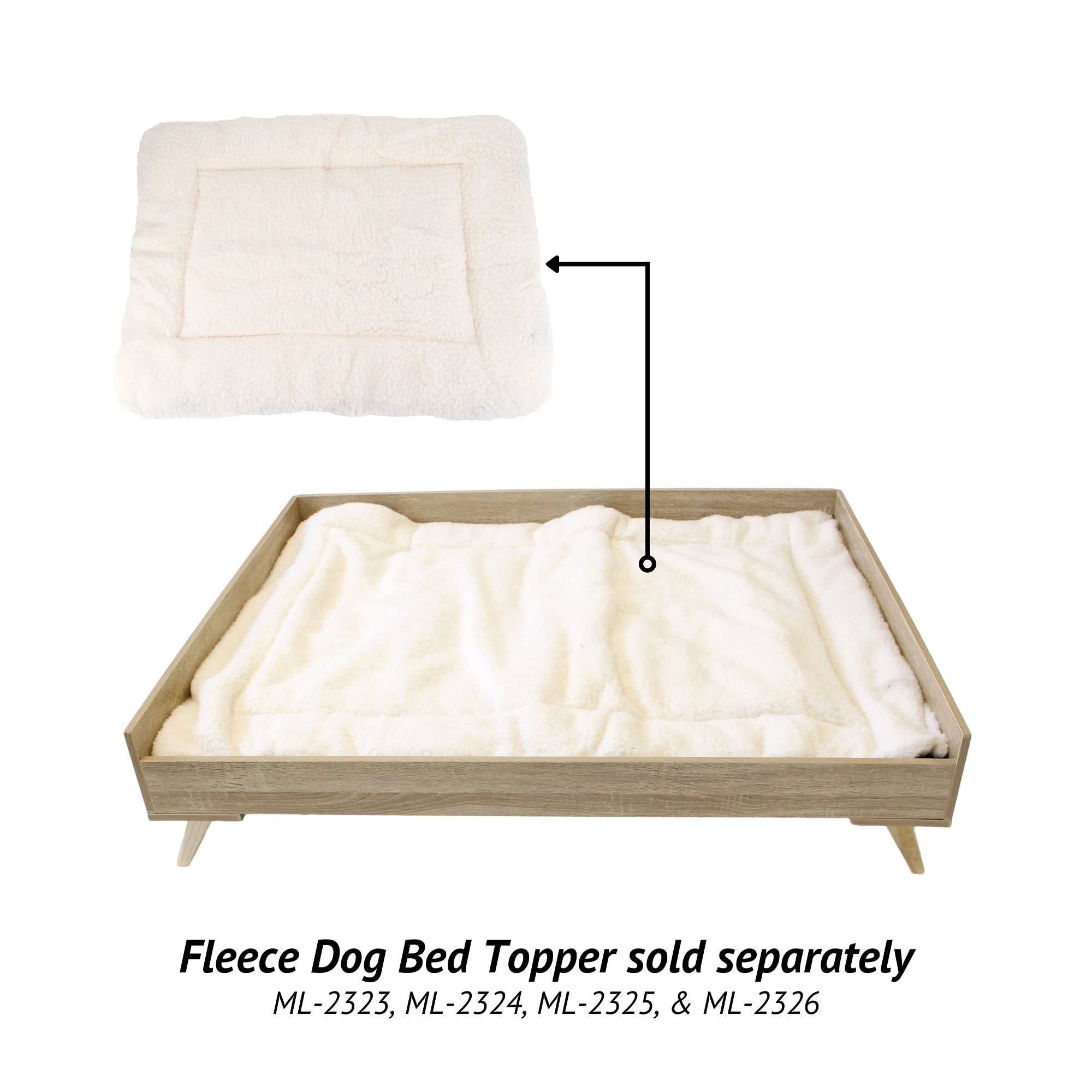 Raised Wooden Dog Bed Frame Large
