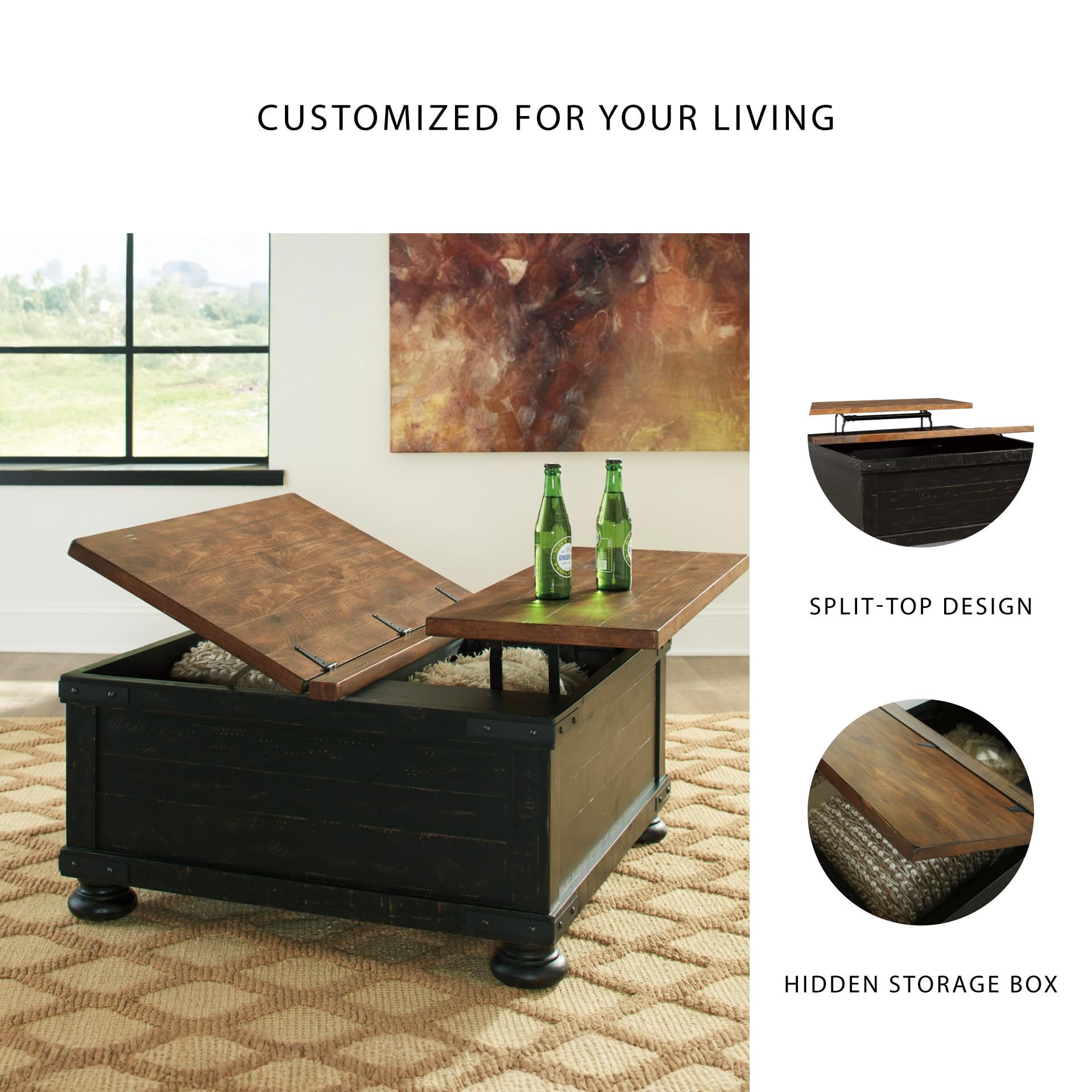 Lift Top Coffee Table with Storage