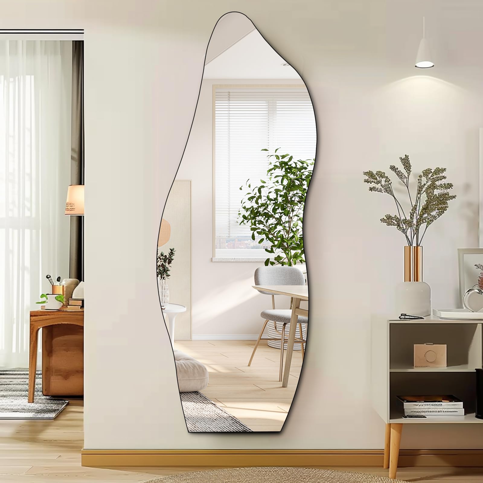 Full Length Irregular Wave Mirror 63x24