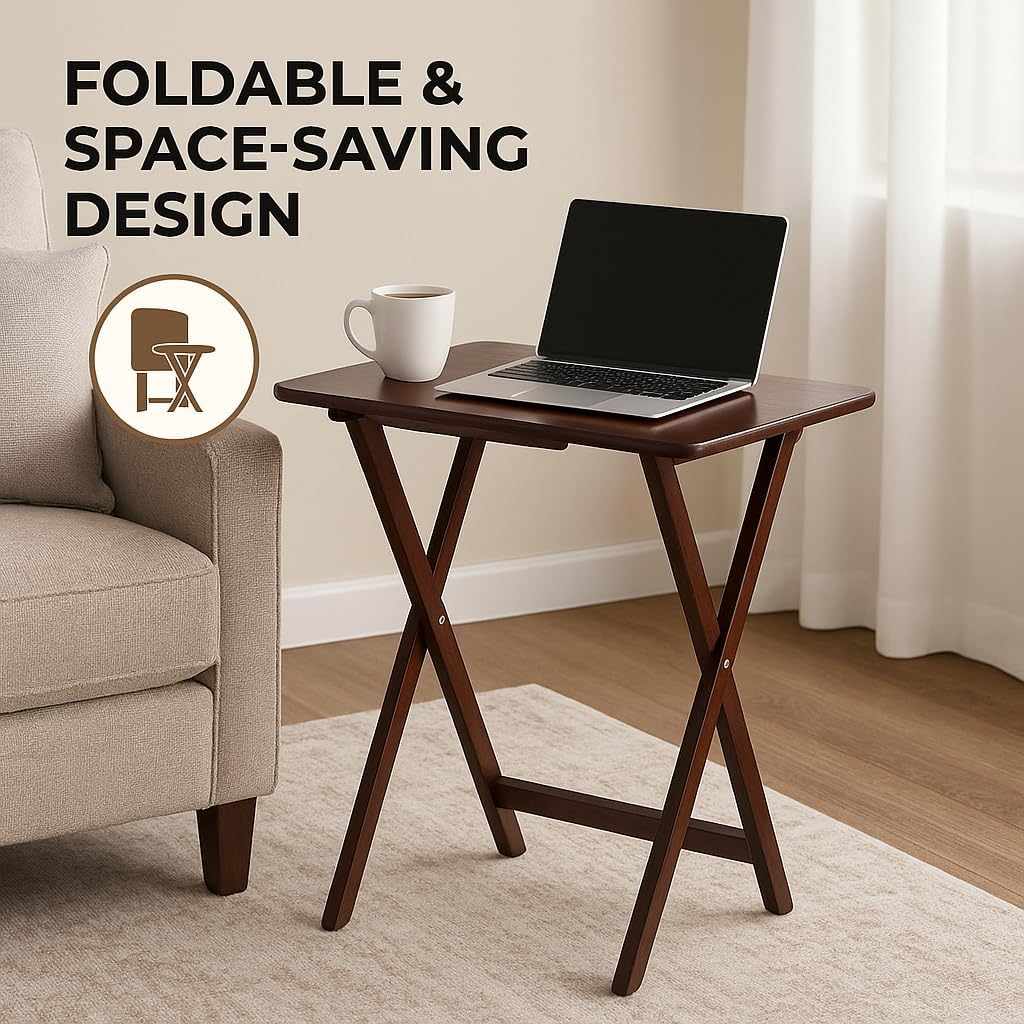 Wood Cade Oversized Snack Table Set