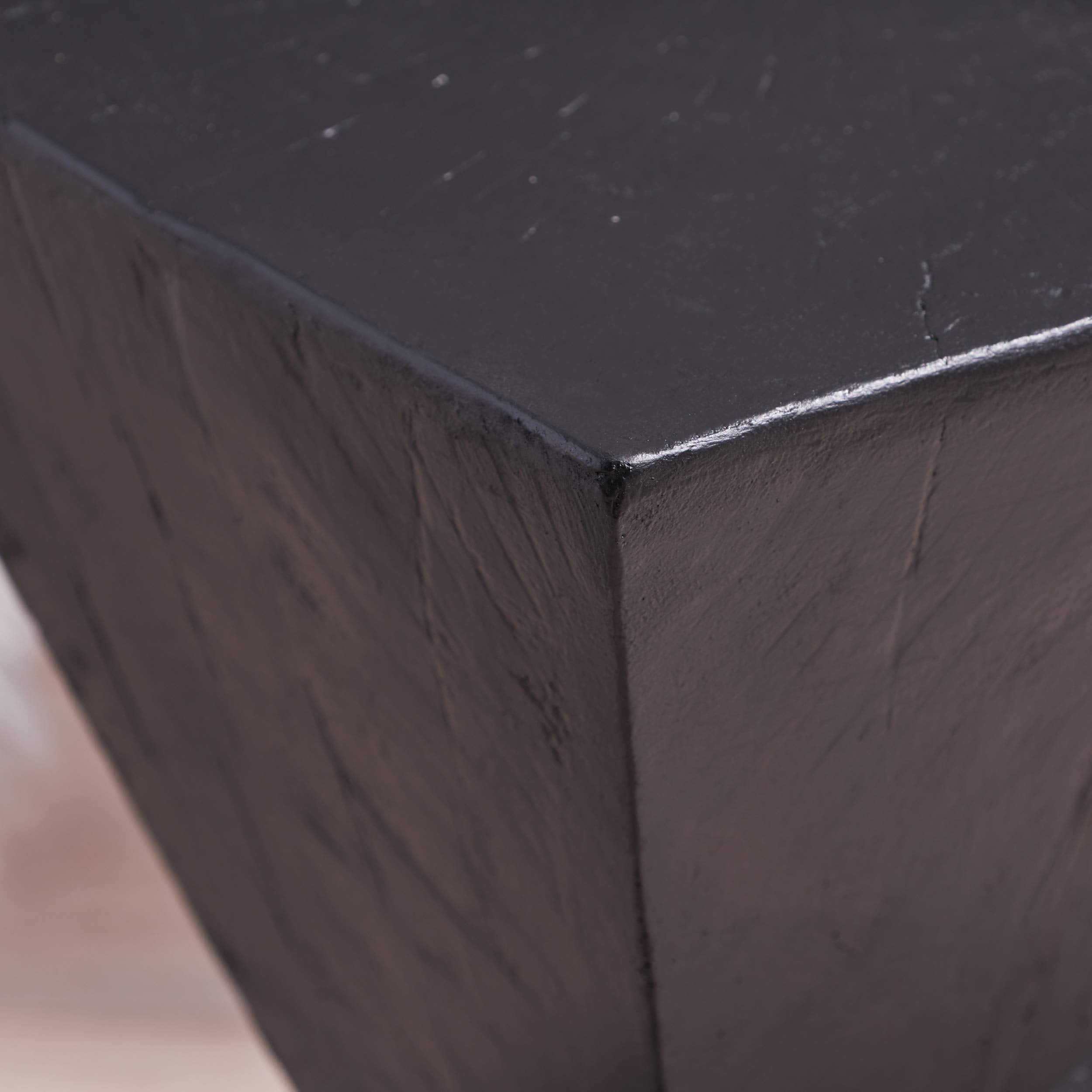 Jerod Lightweight Concrete Accent Table Black