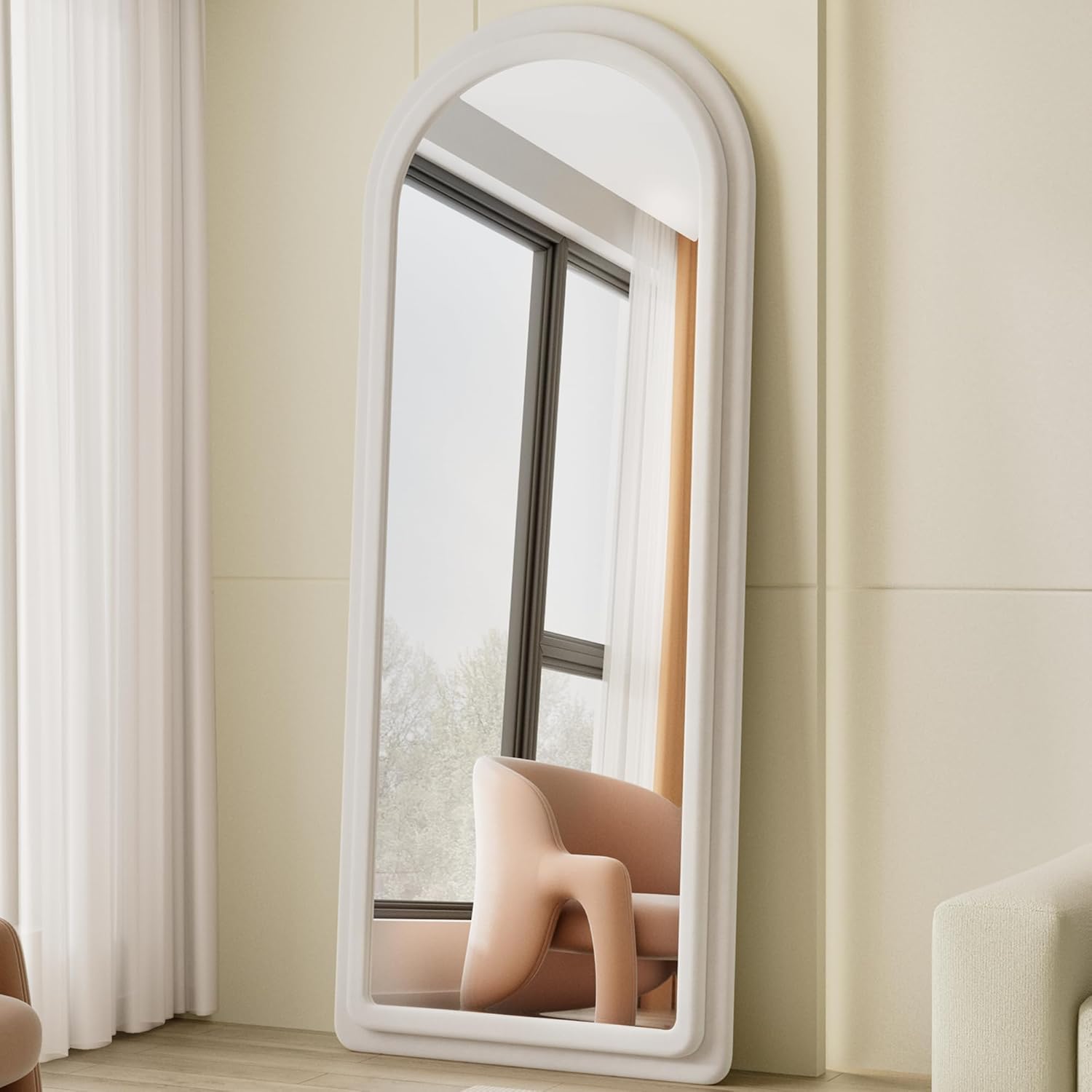 Irregular Wavy Full Length Floor Mirror 63x24