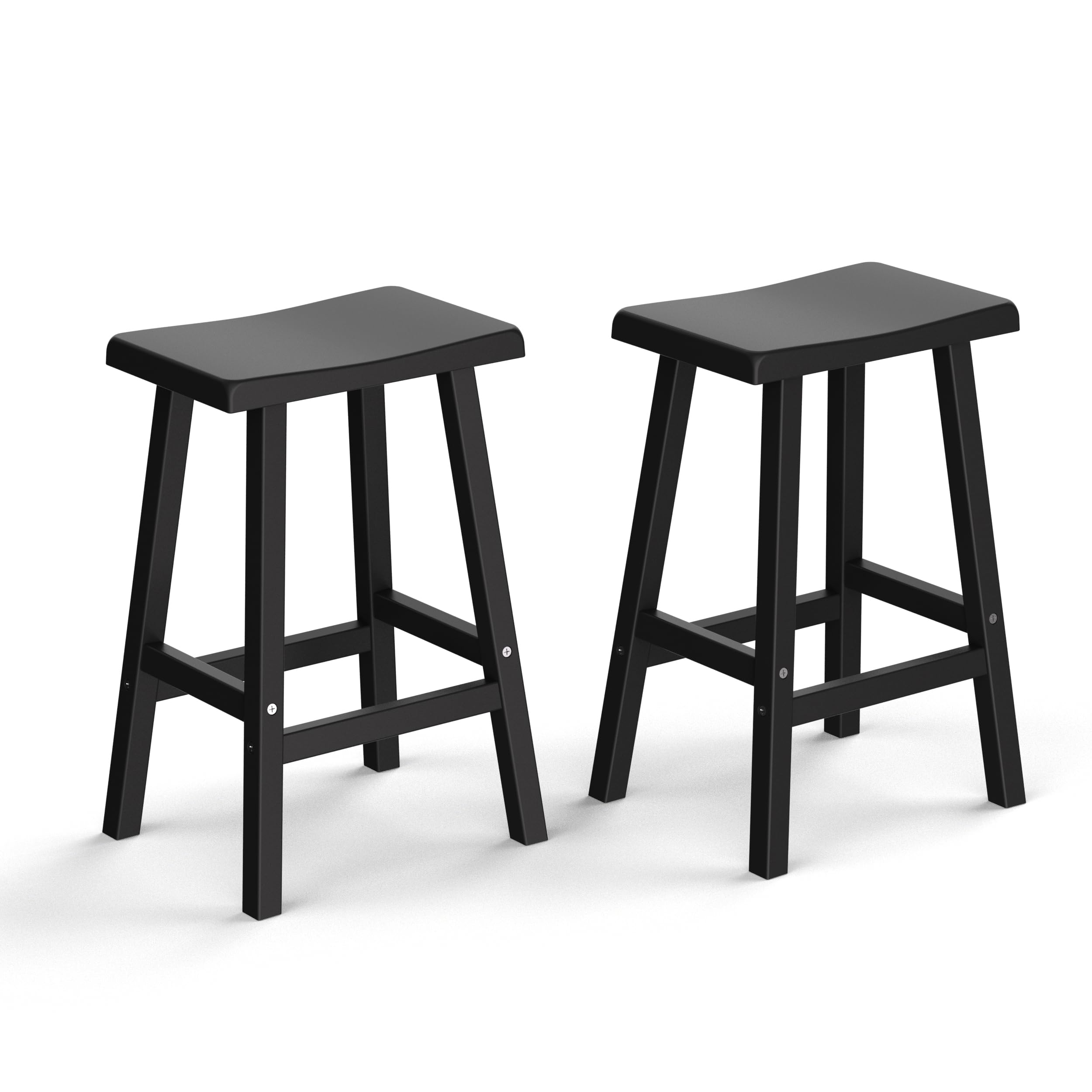 Waterproof Resin Bar Stools Set of 2