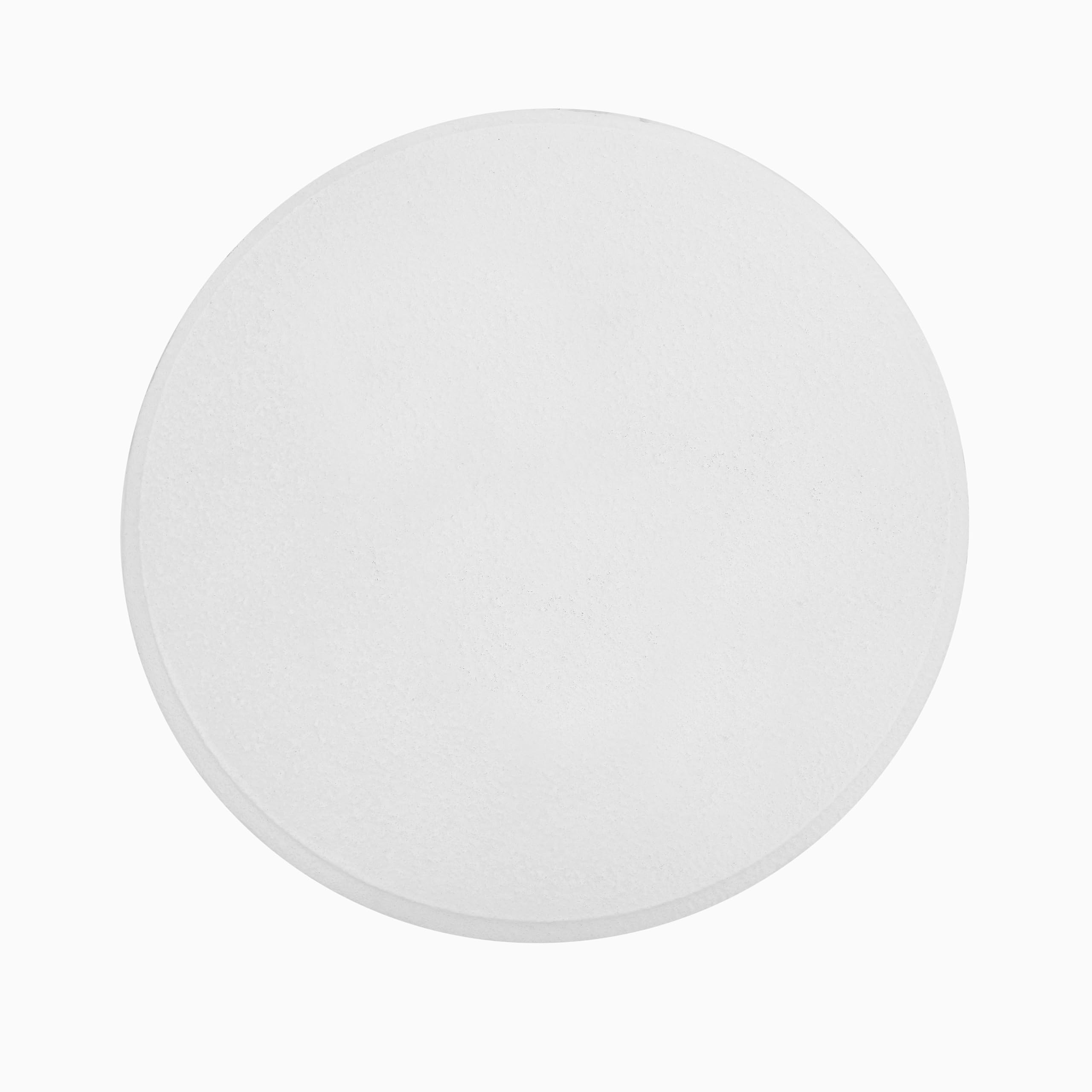 18" 3-Legged Drum Accent Table - Indoor/Outdoor White Frosted