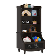 Kids Bookshelf with Toy Storage and Blackboard