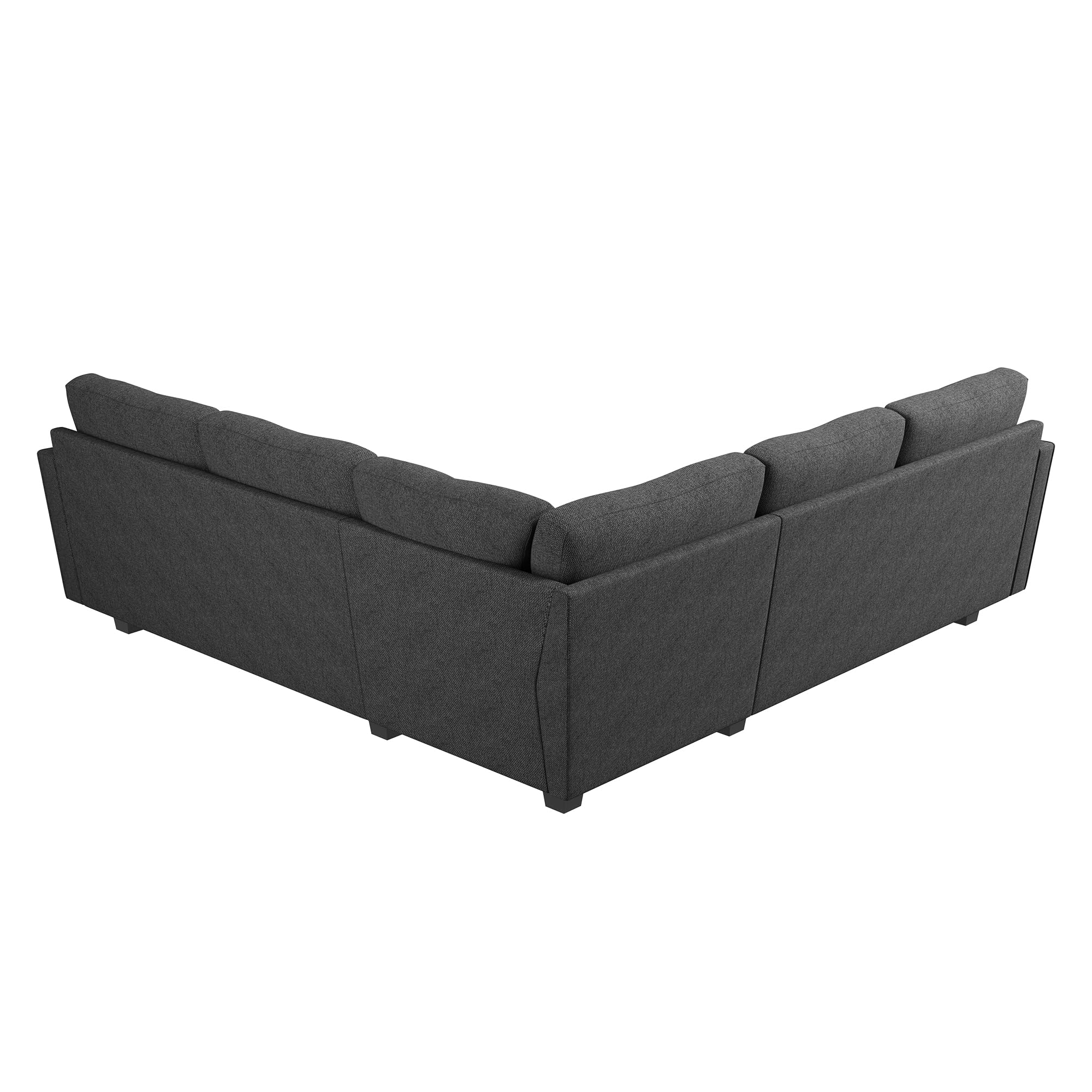 L-Shaped Sectional Sofa with Nailhead Trim