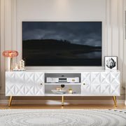 58" TV Stand with Storage Cabinet and Adjustable Shelf