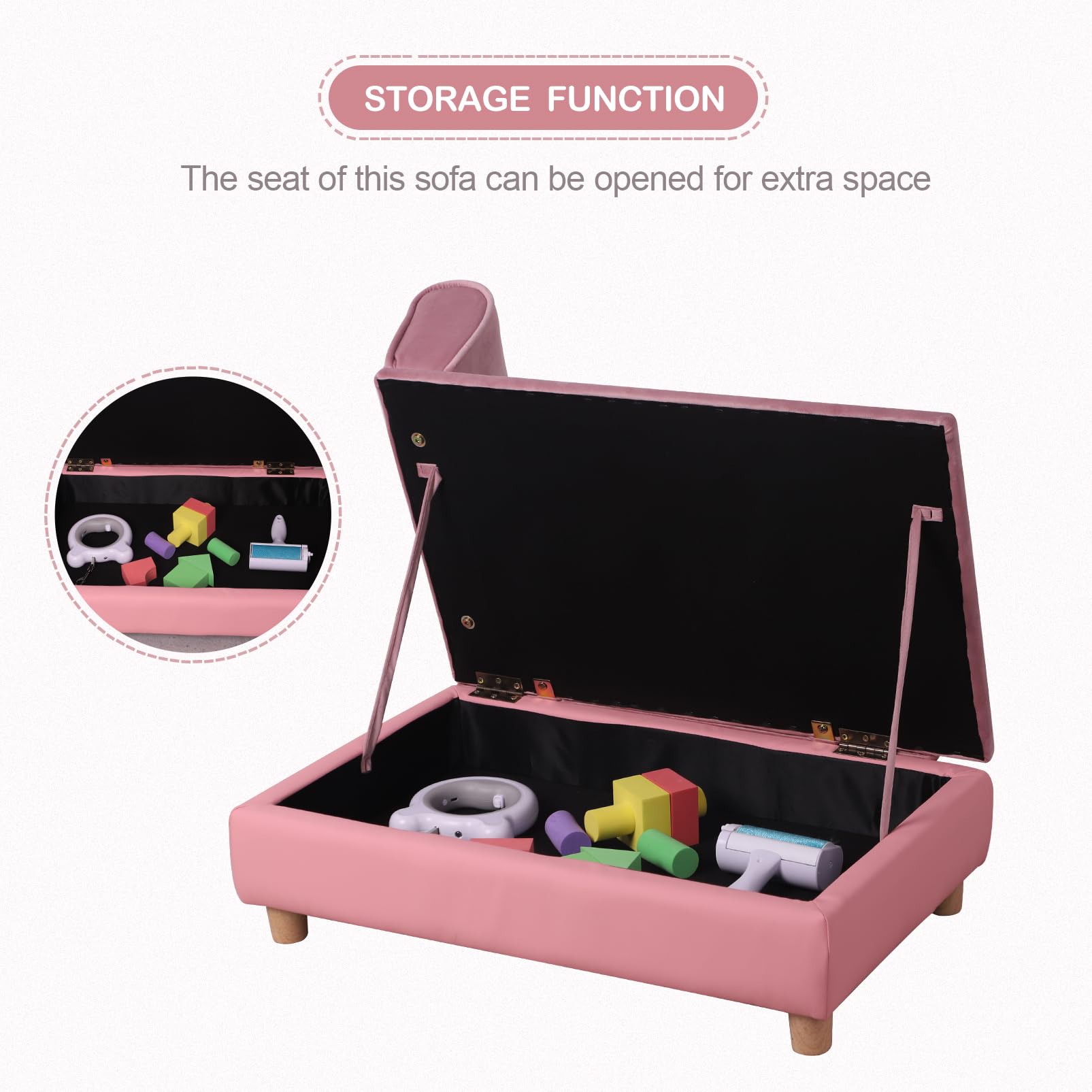 Pet Bed Sofa with Storage