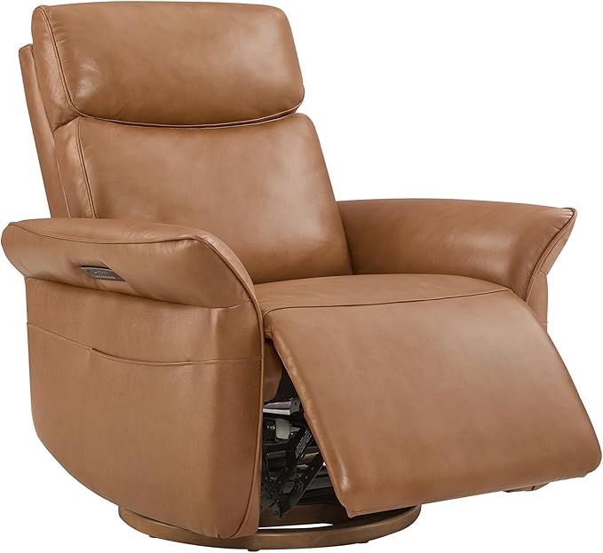 Triple-Motor Power Swivel Nursery Glider Recliner