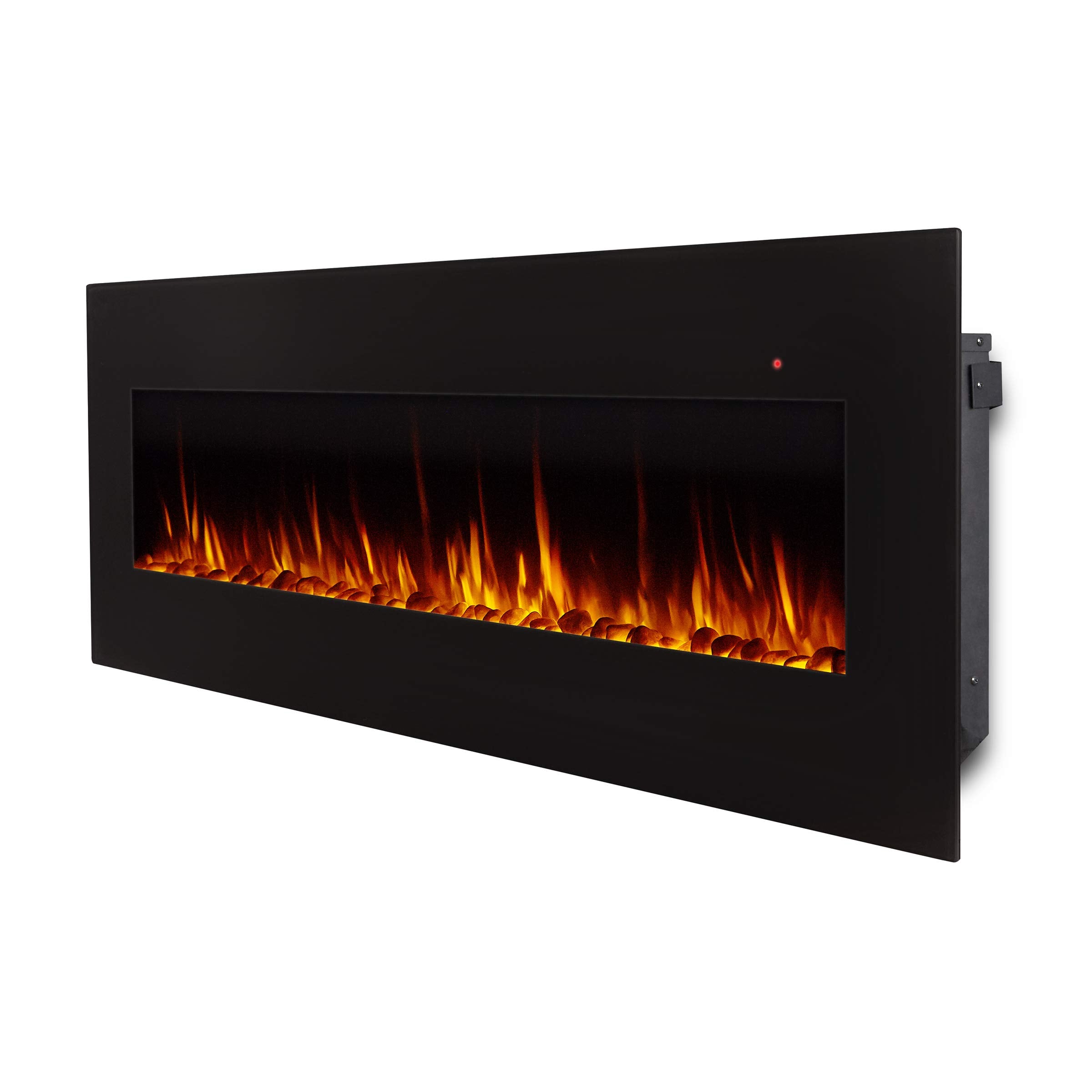 72-Inch Wall-Mount Electric Fireplace with Remote Control