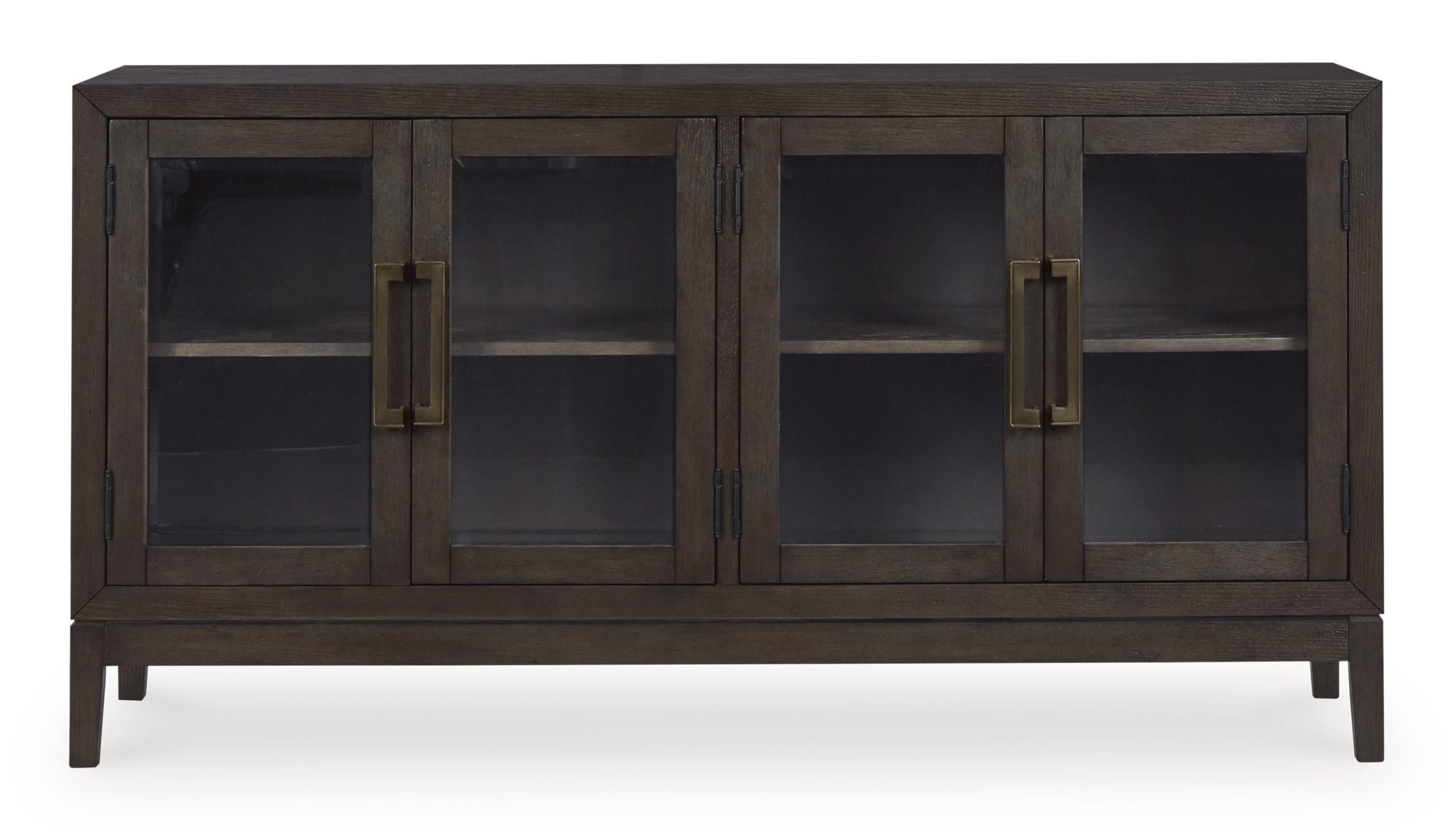 Burkhaus Dining Server with Glass Front Cabinets