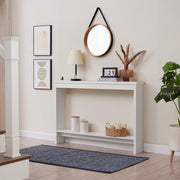 Narrow Console Table with Outlet and USB Charging Station