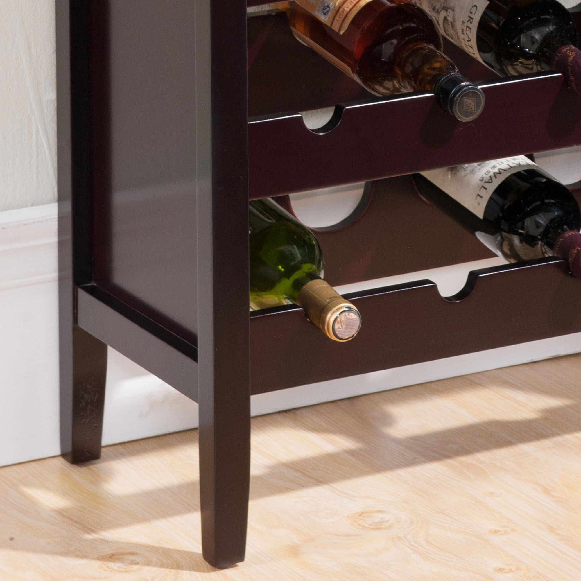 Wood Buffet Wine Rack Cabinet with Drawer