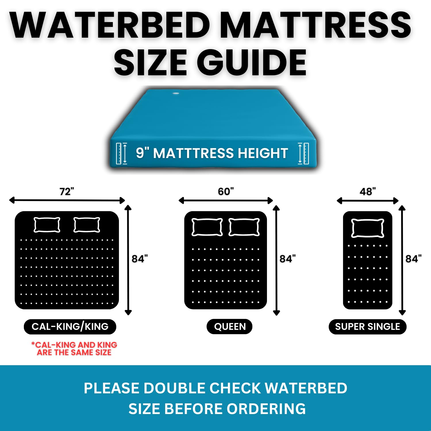 Full Motion Waterbed Mattress Queen