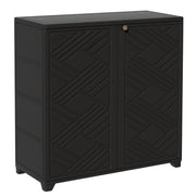 Indoor Outdoor Plastic Storage Cabinet with Shelf