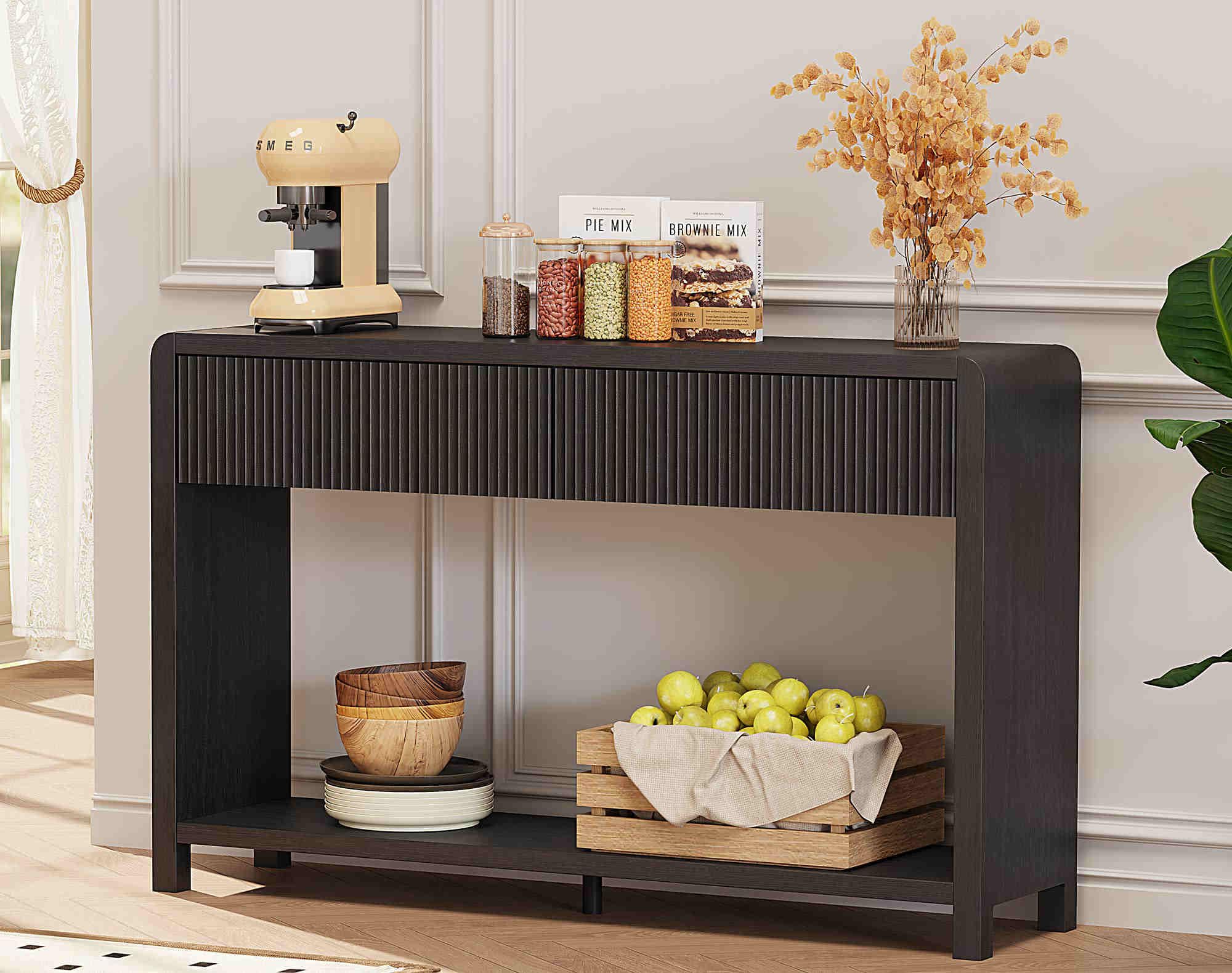 Console Table with 2 Drawers for Entryway