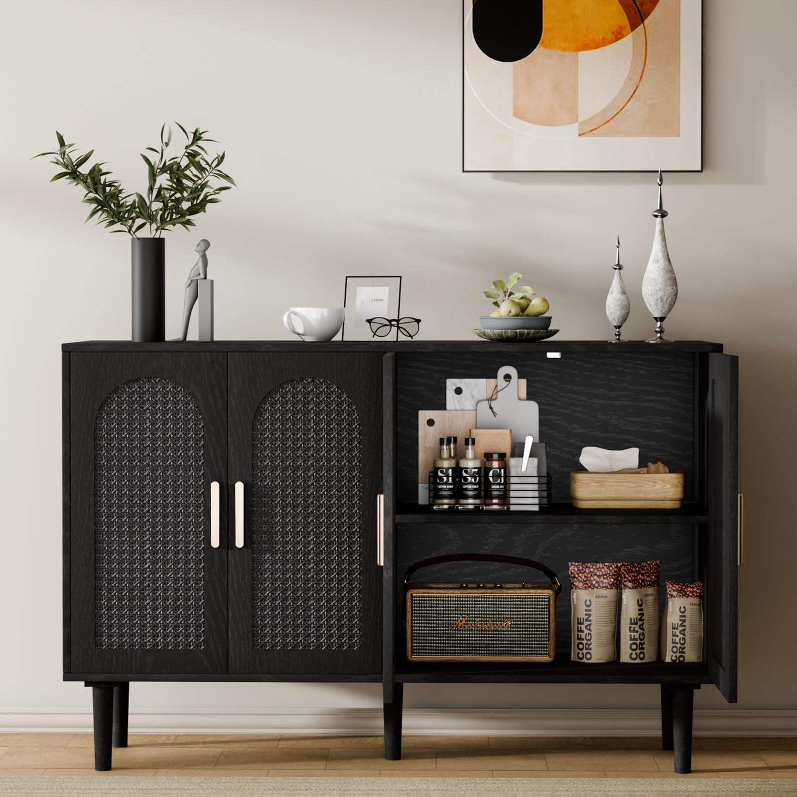 Large Sideboard Buffet Cabinet with Storage