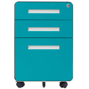 3 Drawer Mobile File Cabinet with Lock
