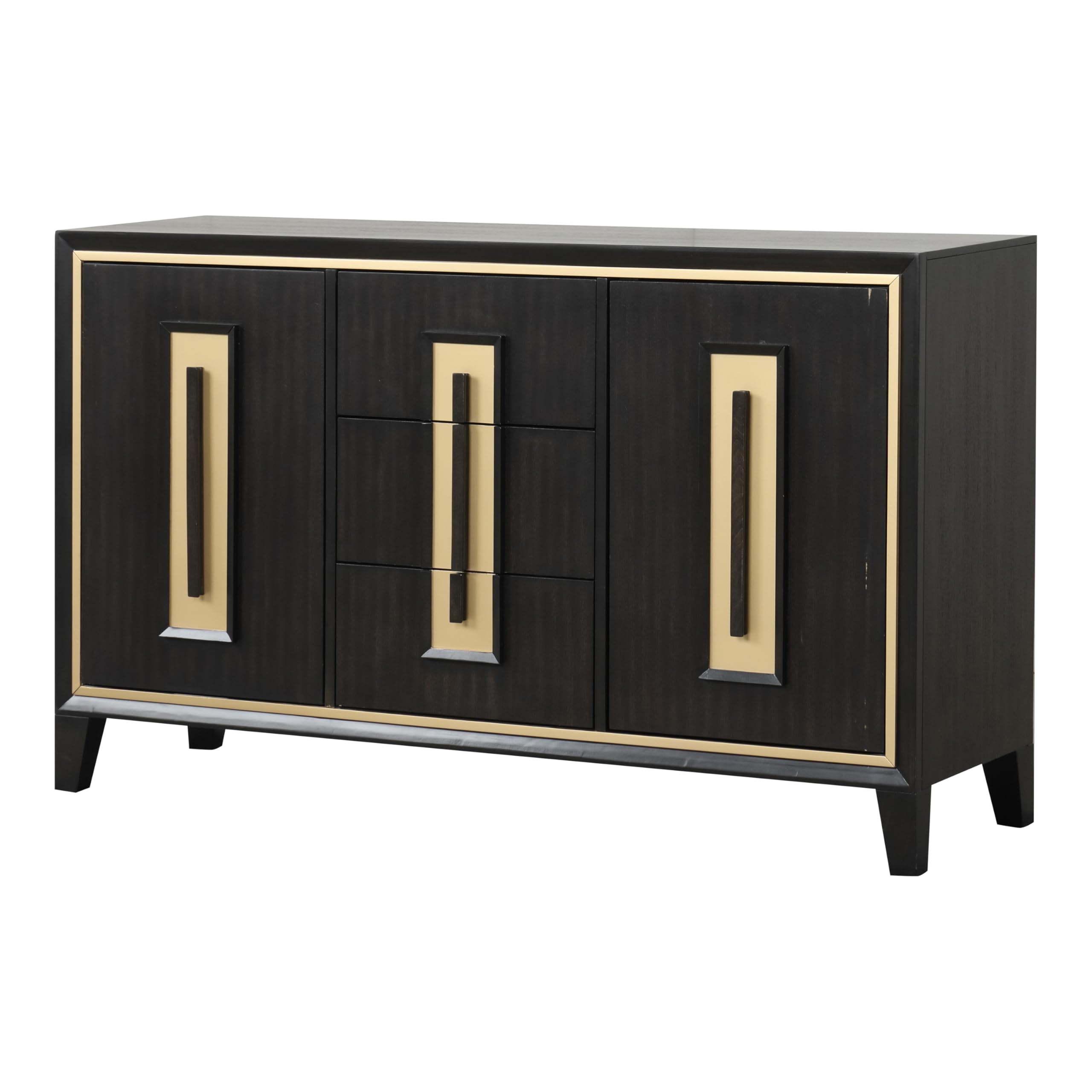 Modern 60-Inch Server with Felt-Lined Drawers