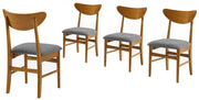 Landon Mid Century Modern Wood Dining Chairs Set of 4