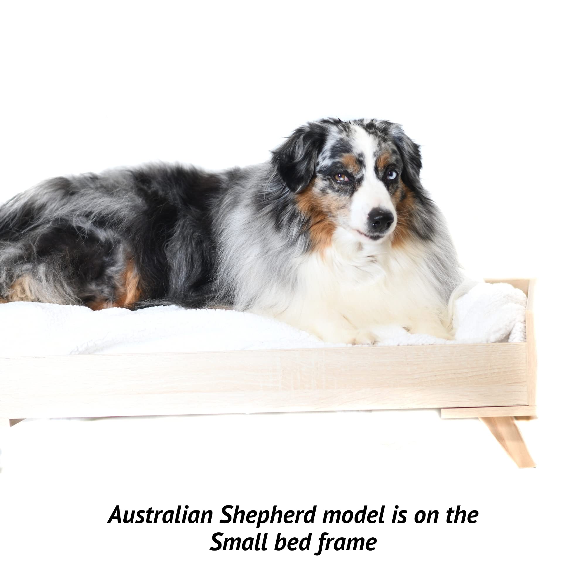 Raised Wooden Dog Bed Frame Large