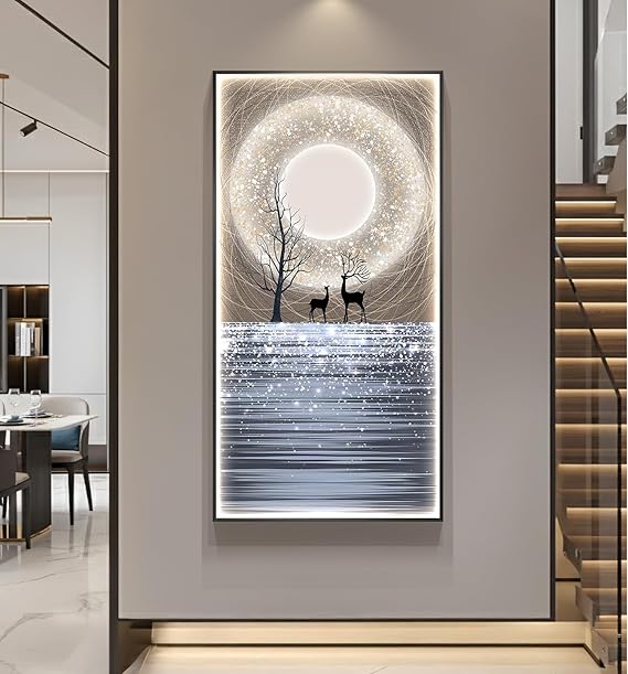 LED Lighted Mountain Wall Art