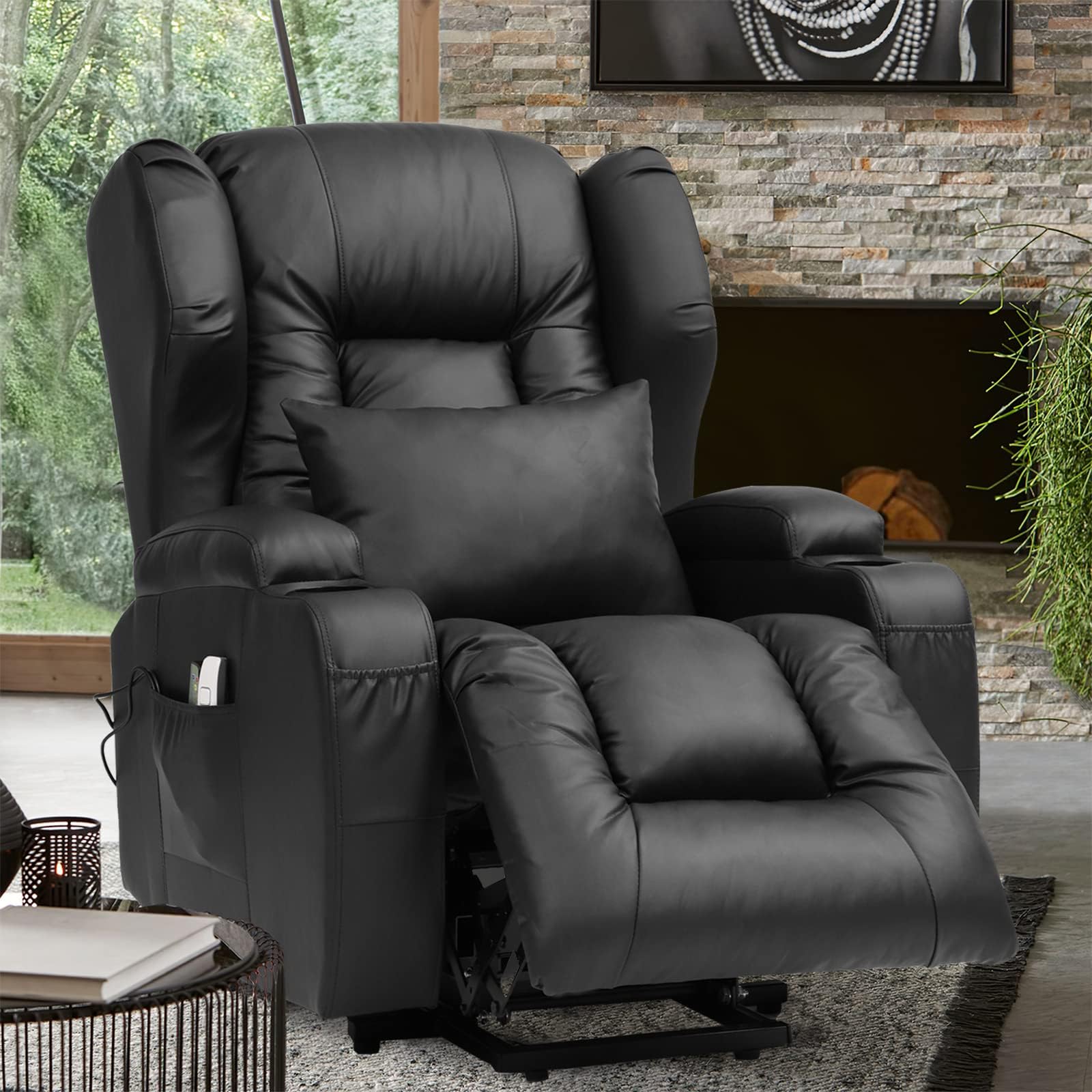 Electric Power Lift Recliner Chair with Dual Motor and USB Charging
