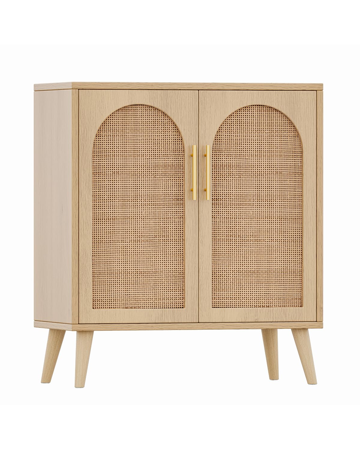 Rattan Storage Cabinet with Doors
