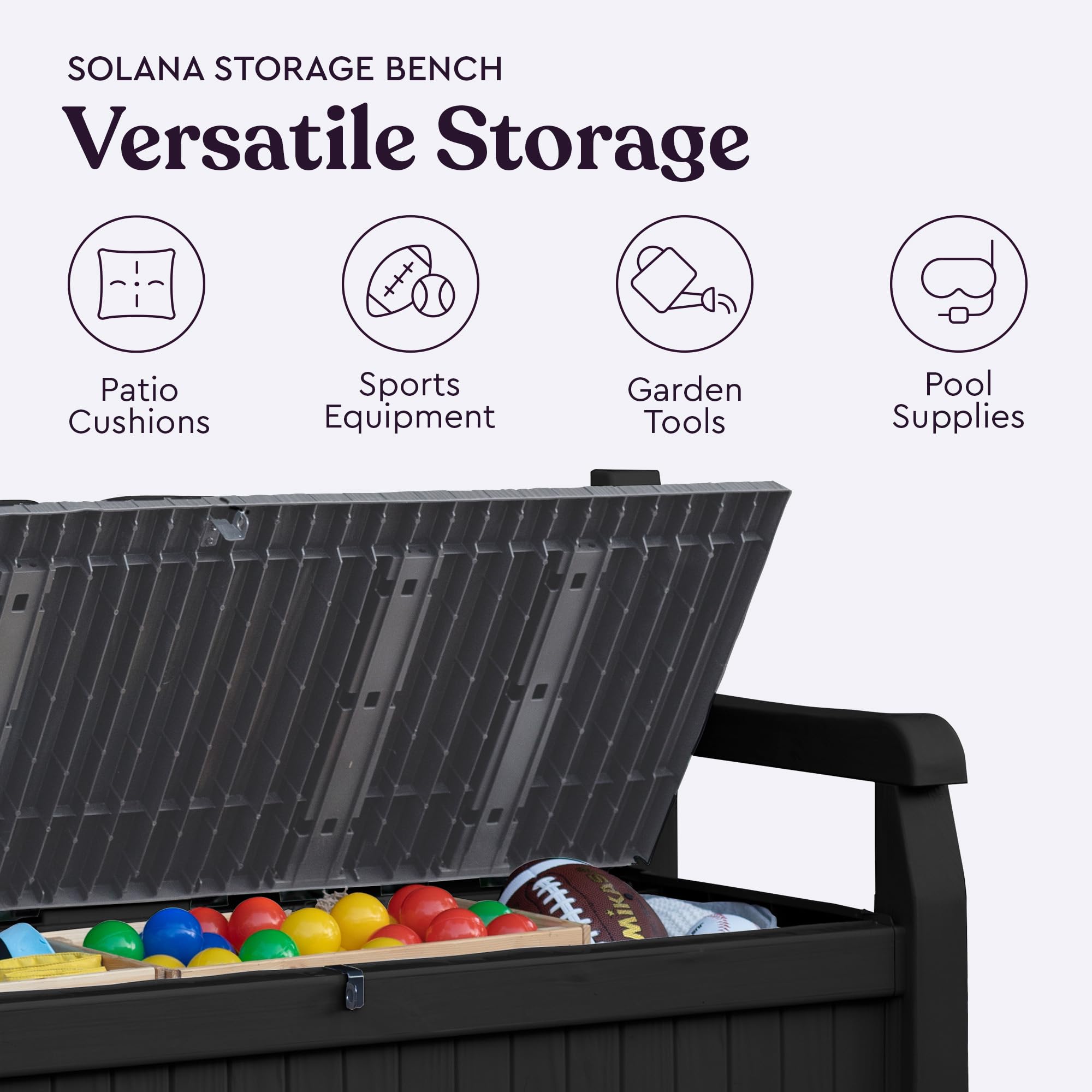 70 Gallon Storage Bench Deck Box