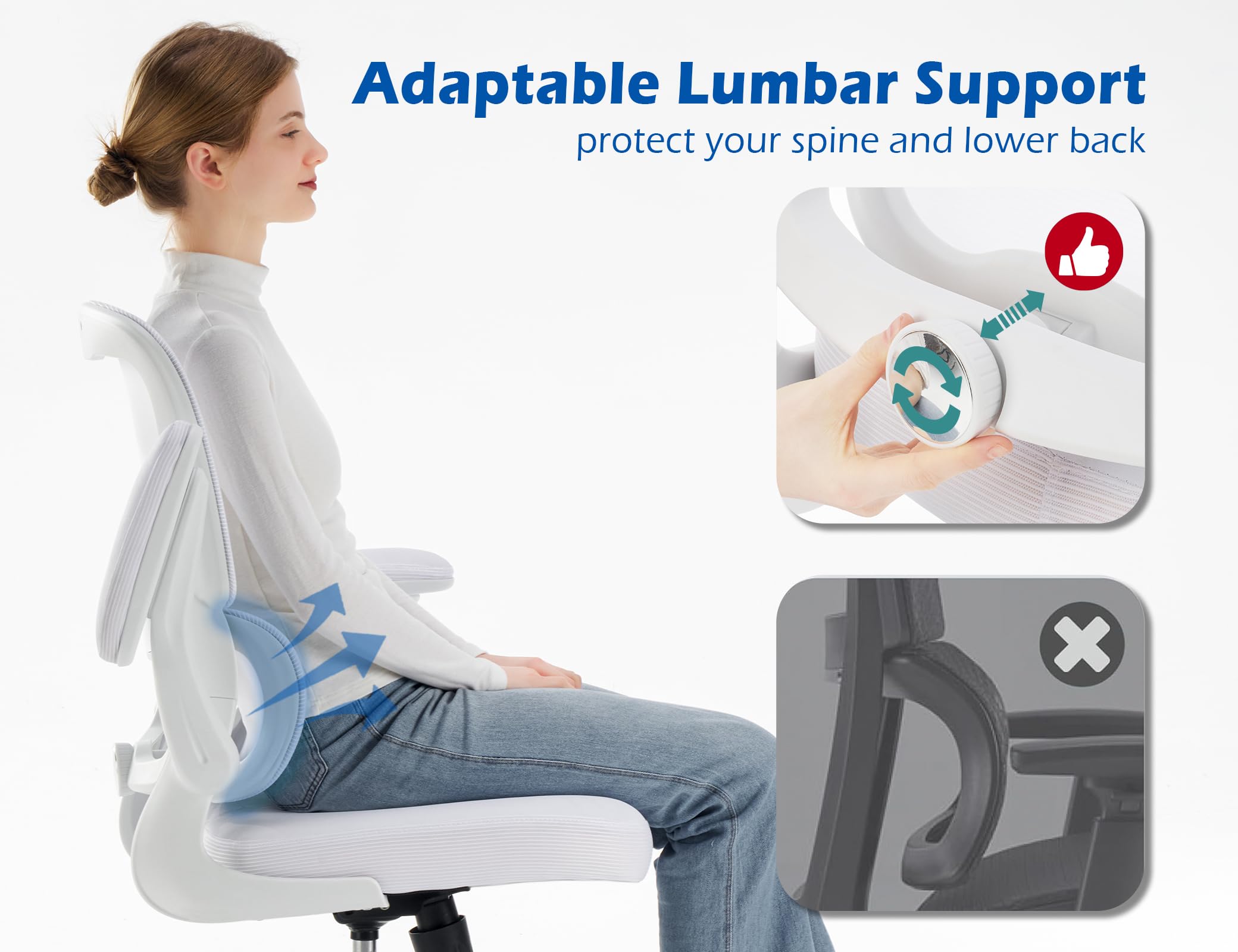 Ergonomic Office Chair with Adjustable Lumbar Support