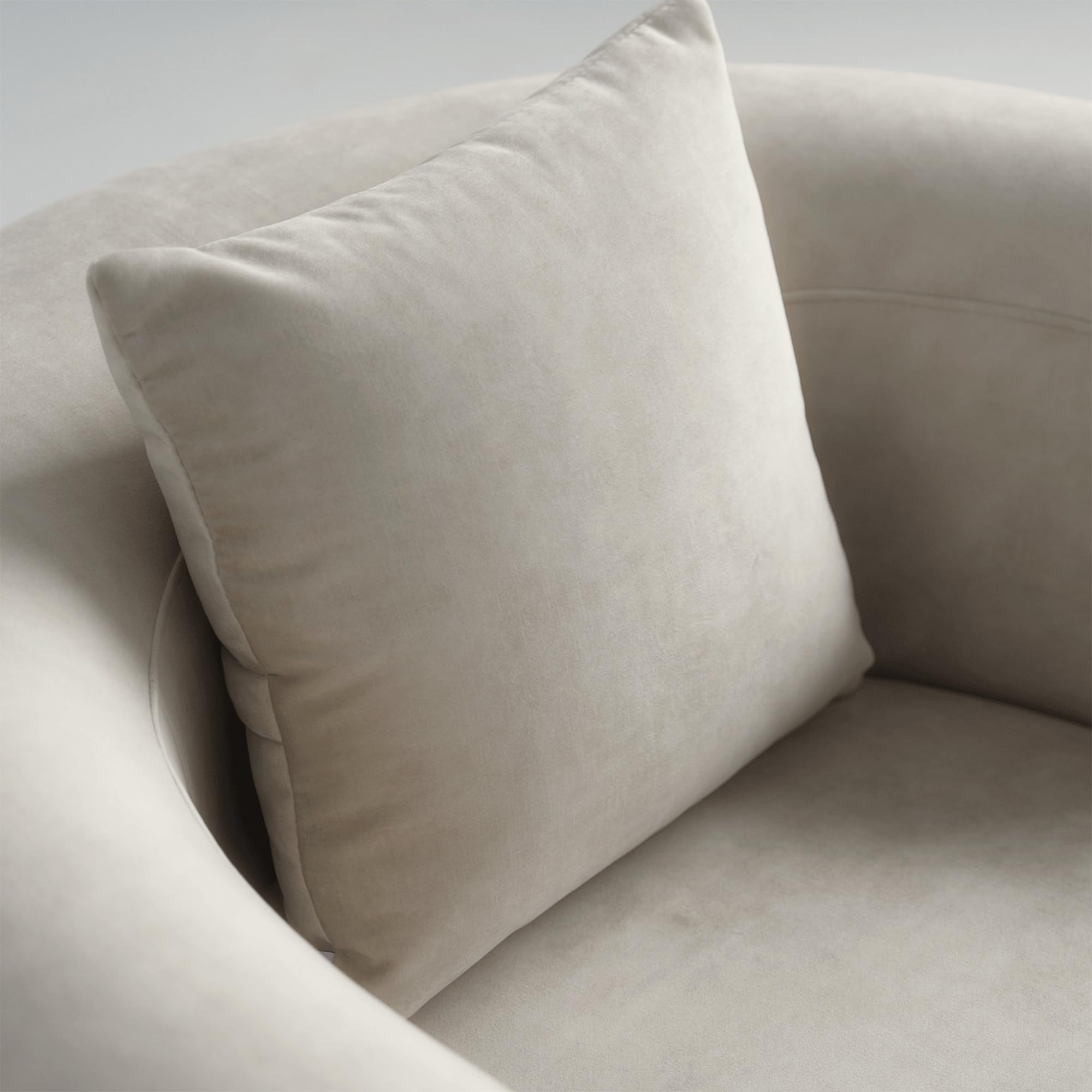 Luxury Modern Curved Back Velvet Sofa Set