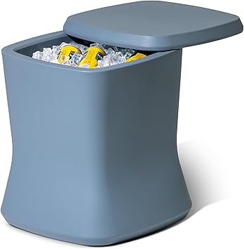 Outdoor Side Table Cooler 25 Quart