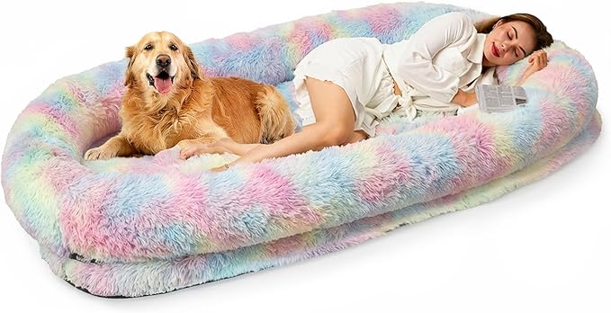 Orthopedic Human Dog Bed XL Light Grey