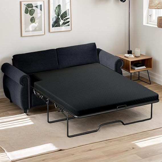 Convertible Sleeper Sofa Bed with Memory Foam Mattress
